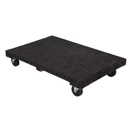 Vestil Tan Carpeted Hardwood Dolly 24 x 36 1200 lb Capacity HDOSC-2436-12